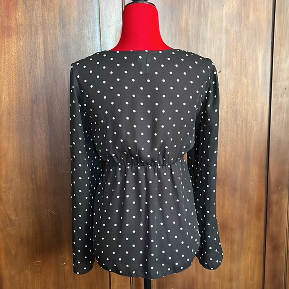 Polka Dot Babydoll Blouse ASOS 8 - Picture 7 of 11
